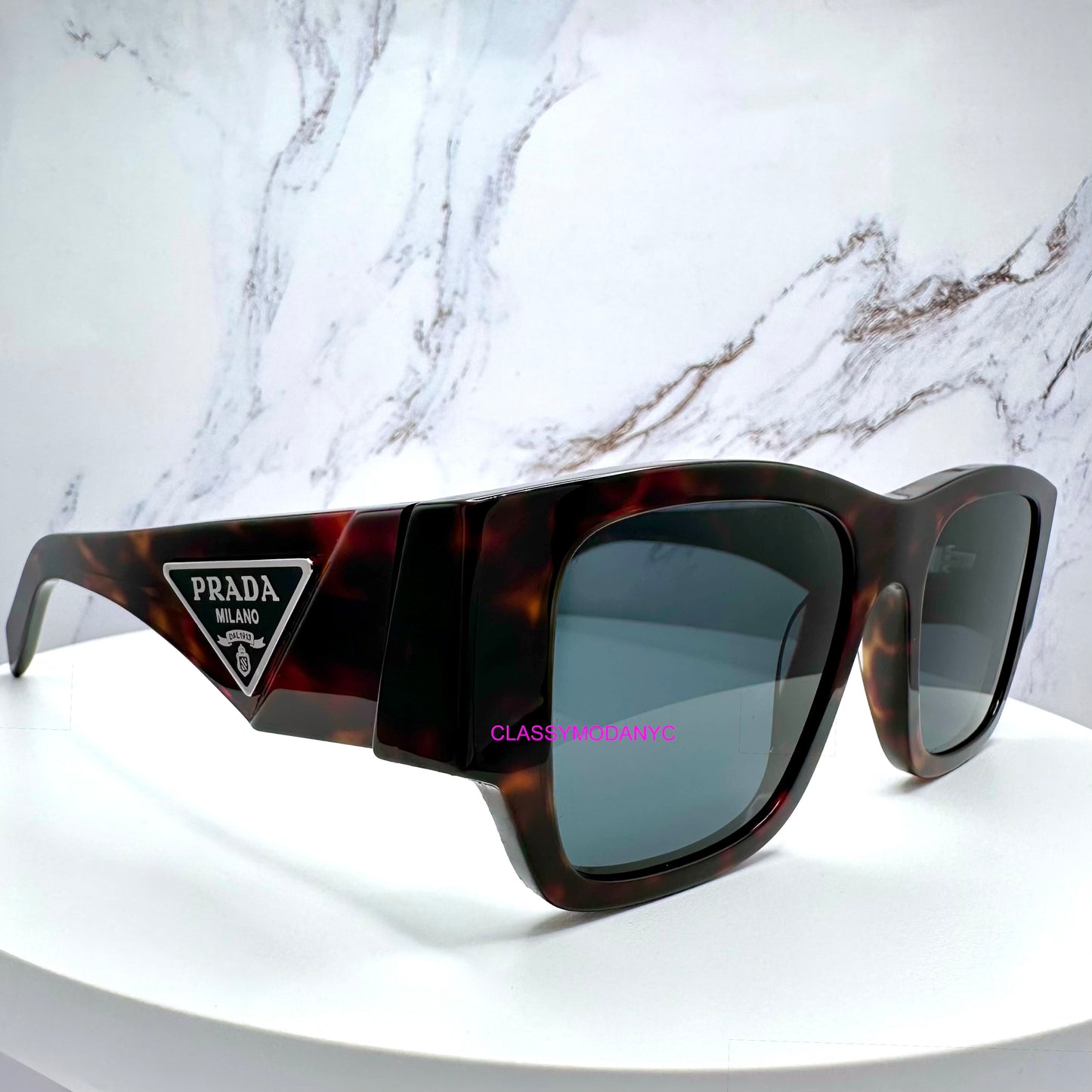 PR 10ZS 17N70B Prada Sunglasses brown side view 