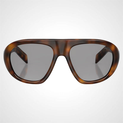 Prada 0PRC05S 20D50Q brown juniper aviator sunglasses front view