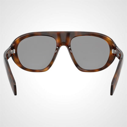 Prada PRC05S 20D50Q brown juniper aviator sunglasses back view