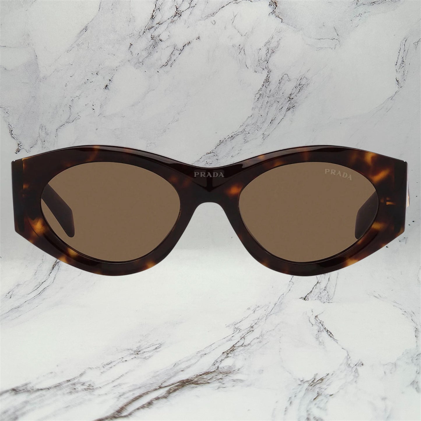 PRADA Sunglasses Brown Tortoise Oval PR20ZS