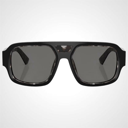 Dolce & Gabbana 0DG4516 3403/1 black pilot men's sunglasses front view.