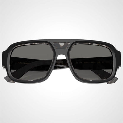 Dolce & Gabbana DG4516 3403/1 black pilot men's sunglasses front view.