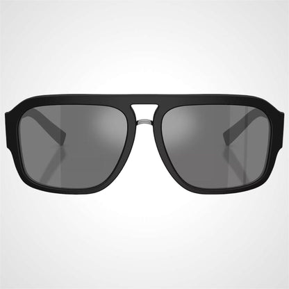 Dolce & Gabbana 0DG4403 25256G black pilot men's mirrored front facing sunglasses