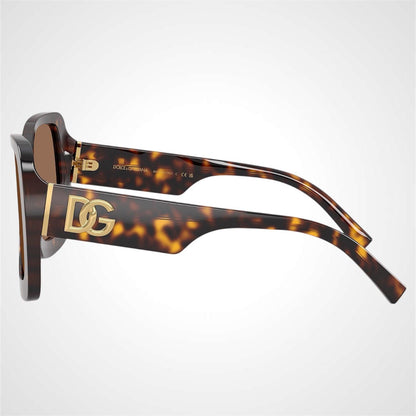 Dolce & Gabbana 0DG4513 502/73 brown gold tortoise sunglasses for women