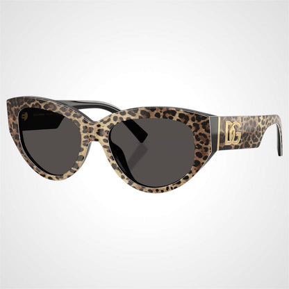 Dolce & Gabbana DG4514 316387 leopard black brown sunglasses with gold logo.