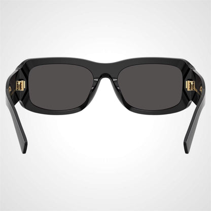 Dolce & Gabbana DG4503 501/87 back view of black sunglasses