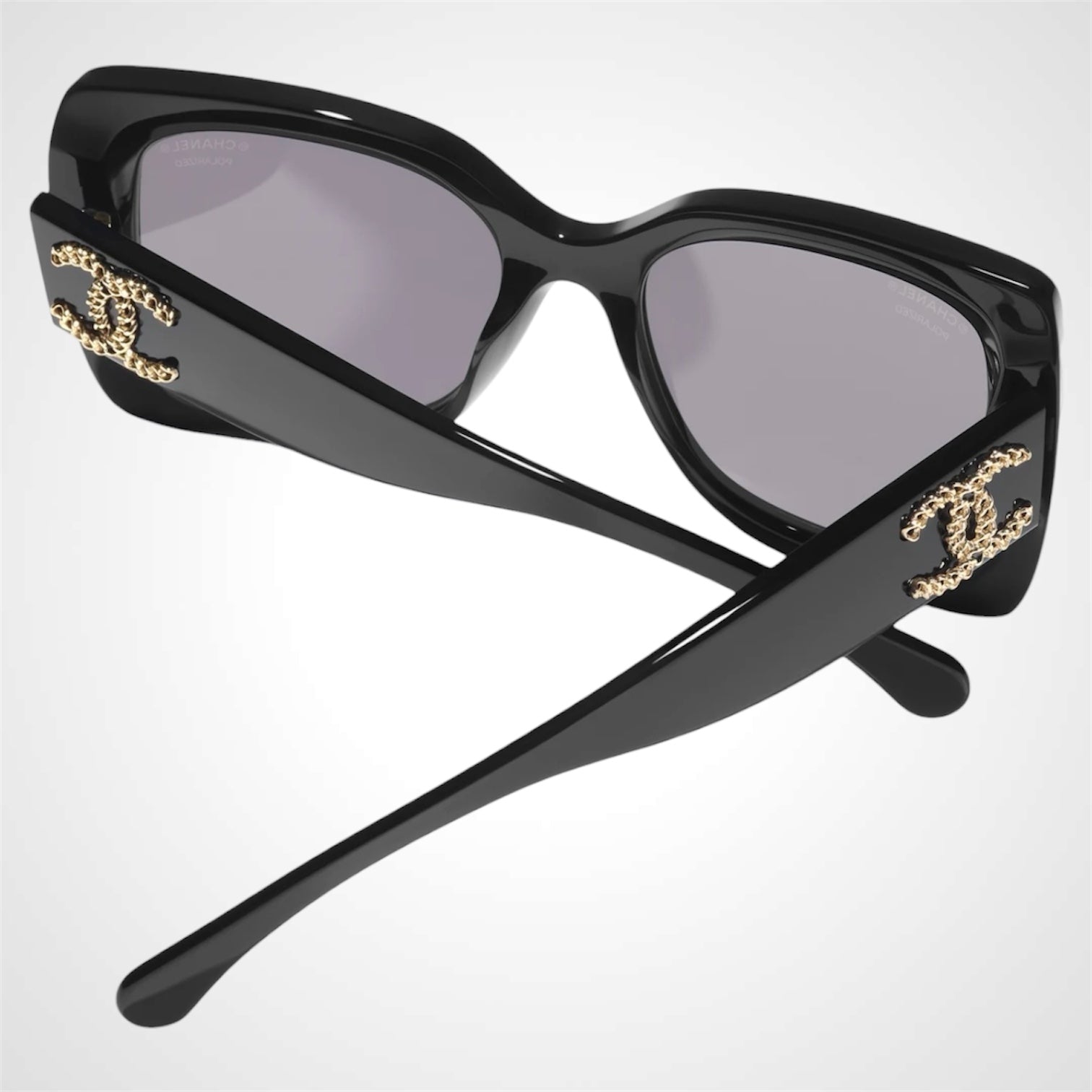 CH5555 C622/T8 Chanel Black Square Sunglasses 
