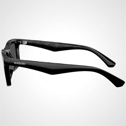 Burberry 0BE4475U 300187 black square frame with check interior men's sunglasses side view