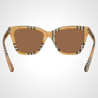 Burberry 0BE4470 416373 brown classic check square sunglasses