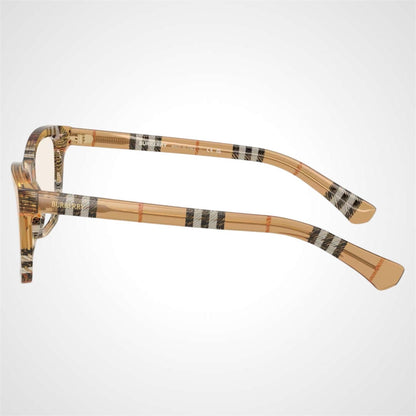 Burberry 0BE2440 4163 brown check sand eyeglasses for women side view