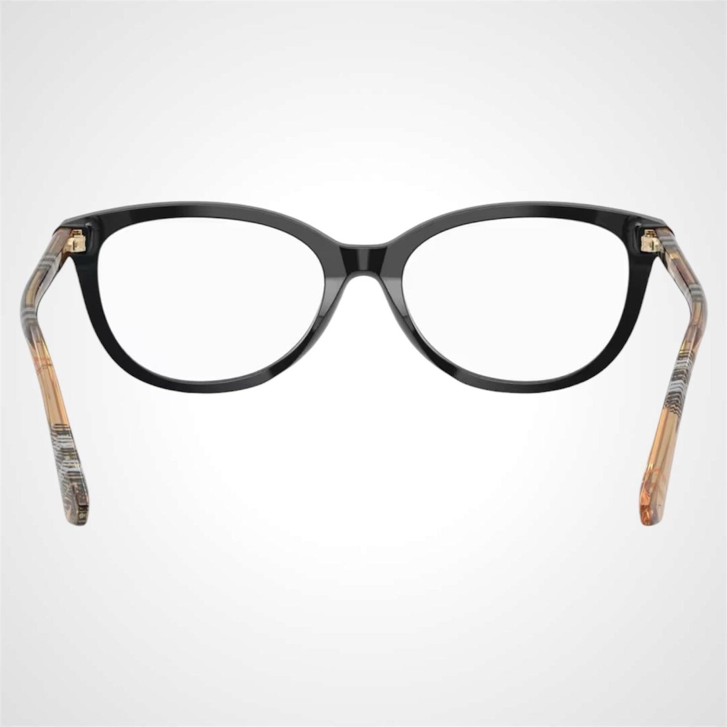 Burberry BE2431 4161 brown check arms eyeglasses for women back view