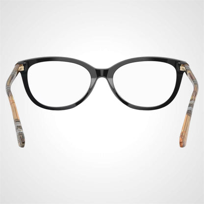 Burberry BE2431 4161 brown check arms eyeglasses for women back view