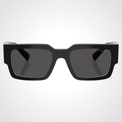 Prada PRB17S 16K08Z black and talc white lined square mens sunglasses front frame