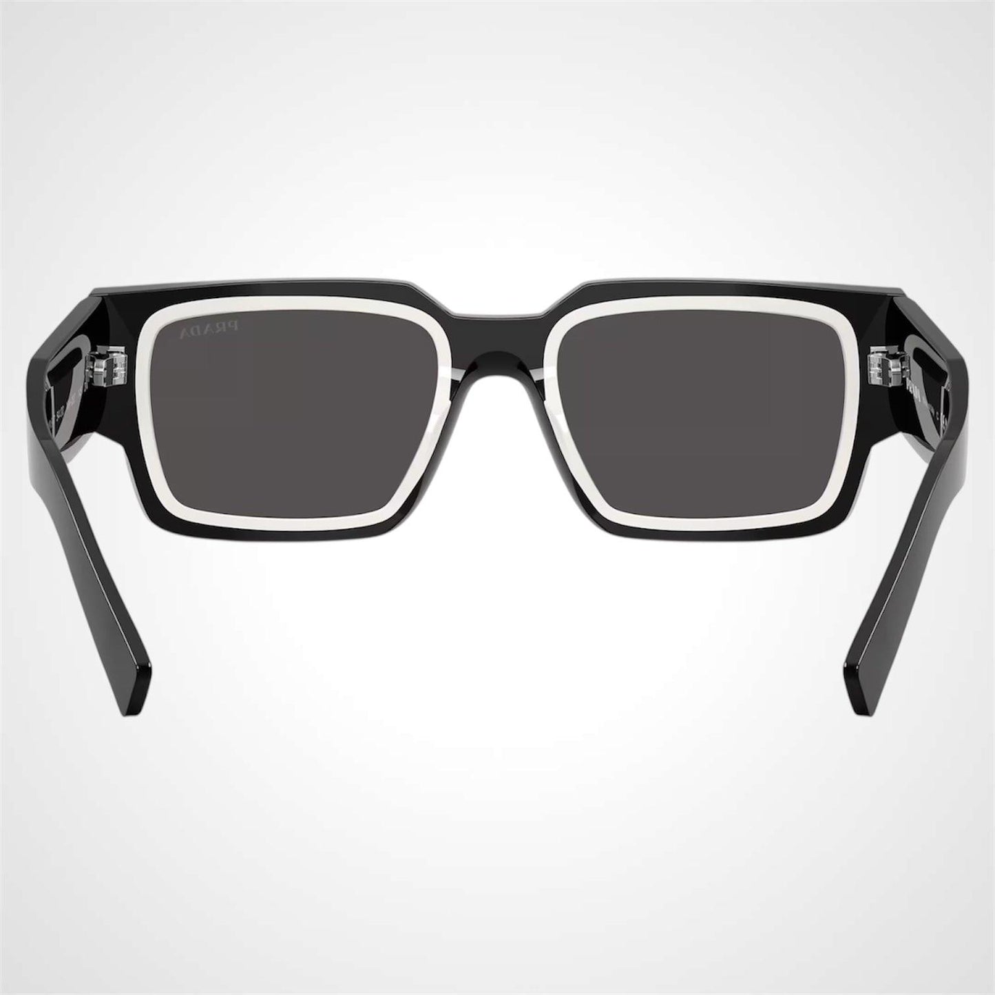Prada PRB17S 16K08Z black white talc square sunglasses