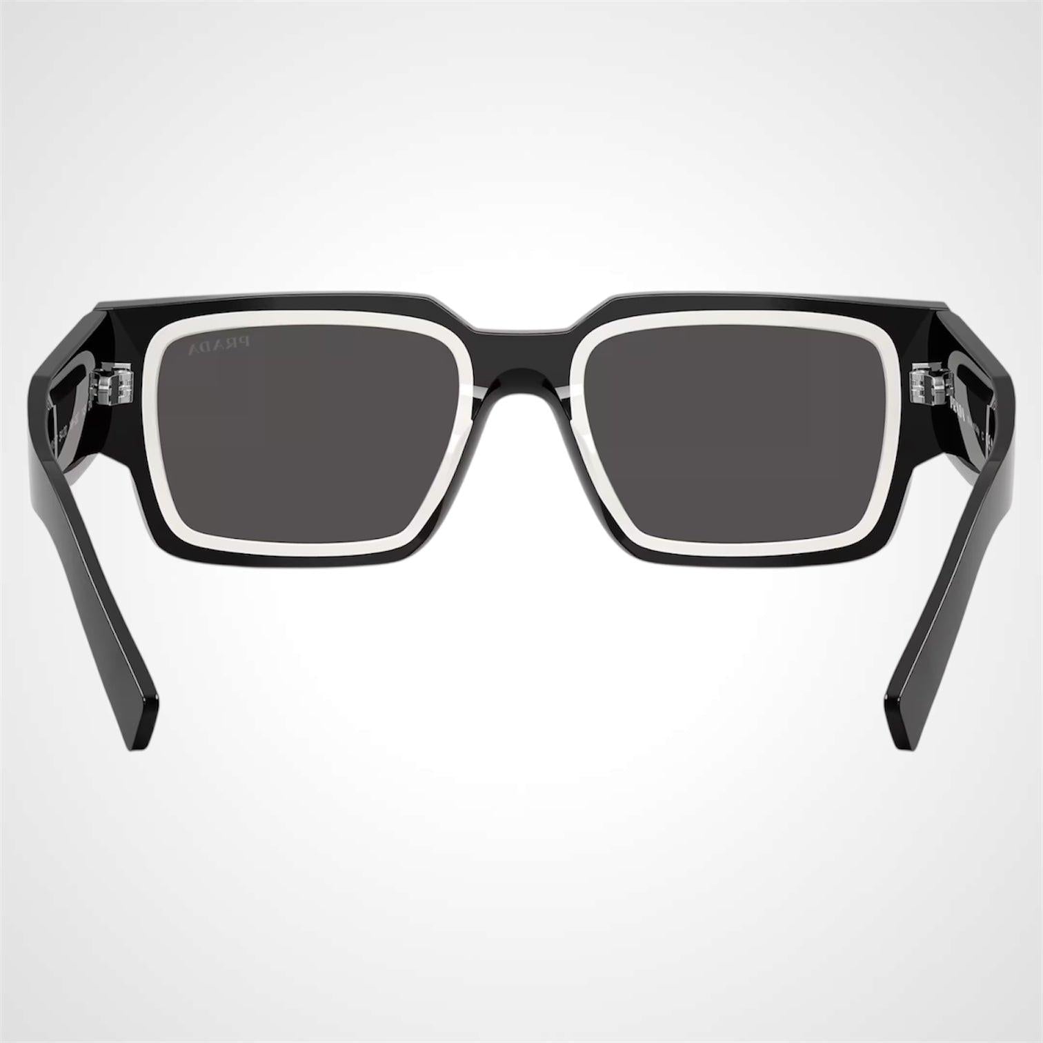 Prada PRB17S 16K08Z black white talc square sunglasses