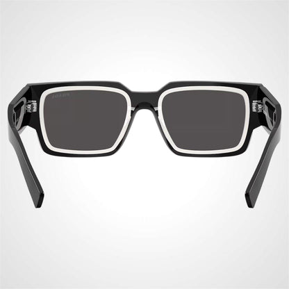 Prada PRB17S 16K08Z black white talc square sunglasses