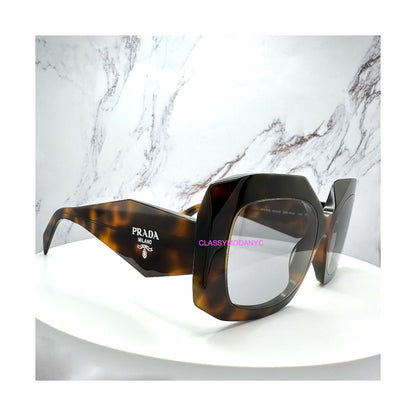 PRB23S 20D50Q Prada Sunglasses brown tortoise oversized frames 