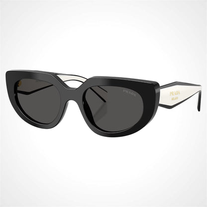 Prada PRD02S 20G08Z Sunglasses Black White 