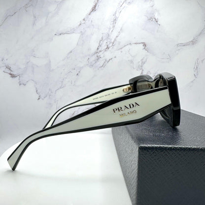 Prada PRB05S 09Q08Z black white authentic sunglasses side view