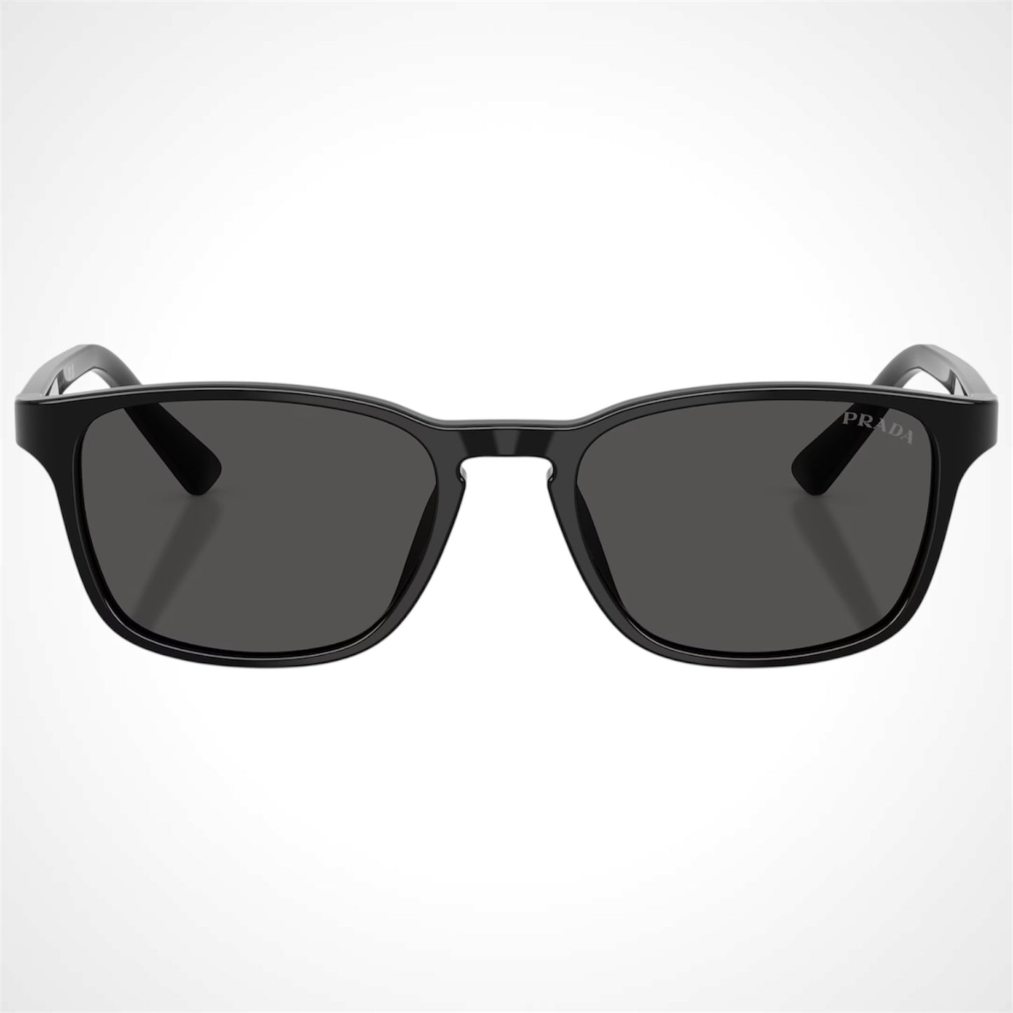 Prada PRD13SU 16K08Z black aviator pillow sunglasses for men front view 
