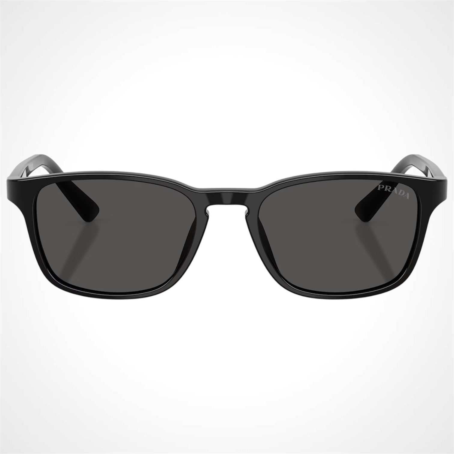 Prada PRD13SU 16K08Z black aviator pillow sunglasses for men front view 
