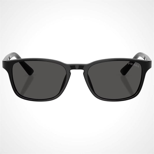 Prada PRD13SU 16K08Z black aviator pillow sunglasses for men front view 