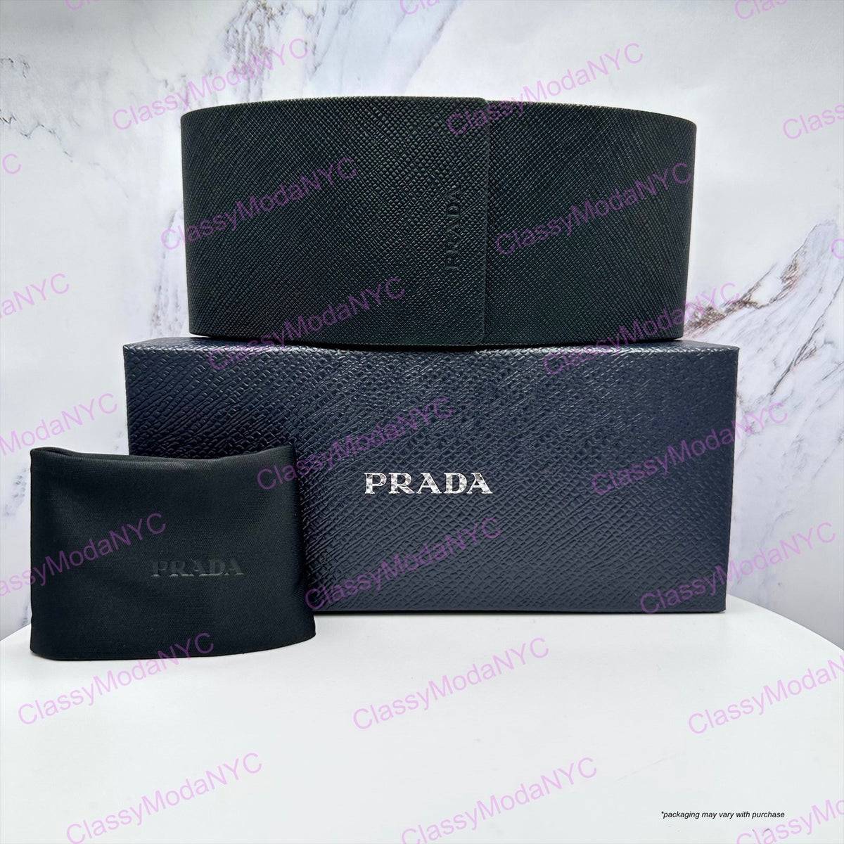 Prada authentic box and case, packaging for sunglasses 