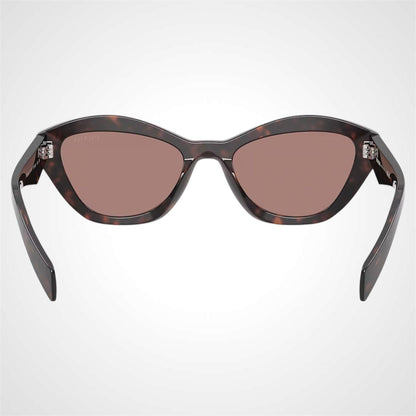 PRADA PRA02S 17N60B brown havana cat eye silver symbole sunglasses back view