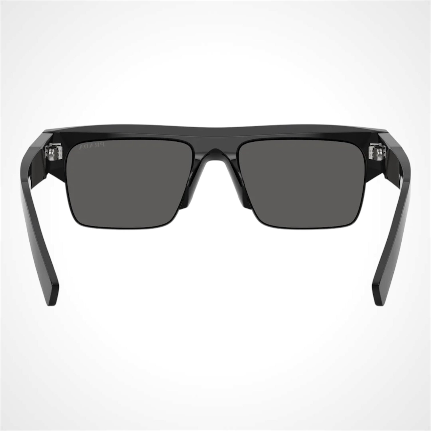 Prada men's black square sunglasses PRD12SU 16K20Z back view 