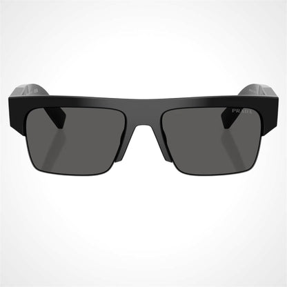 Prada men's black sunglasses PRD12SU 16K20Z front view 