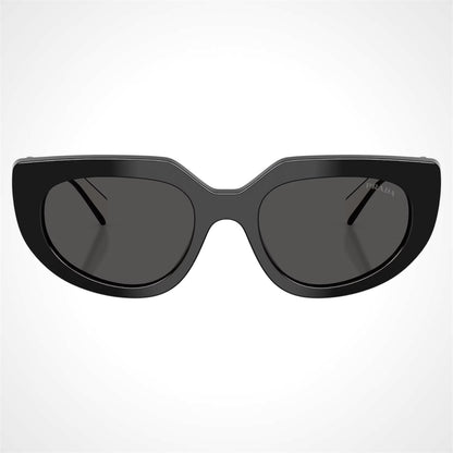 Prada PRD02S 20G08Z Sunglasses Black White Front View 