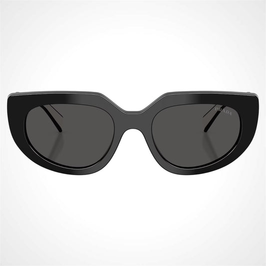 Prada PRD02S 20G08Z Sunglasses Black White Front View 