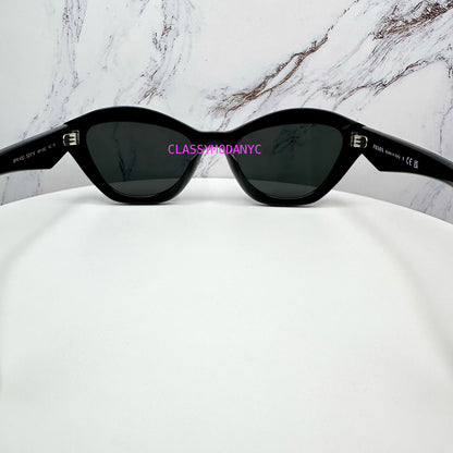 Prada sunglasses PRA02S 16K08Z womens grey lens back view 