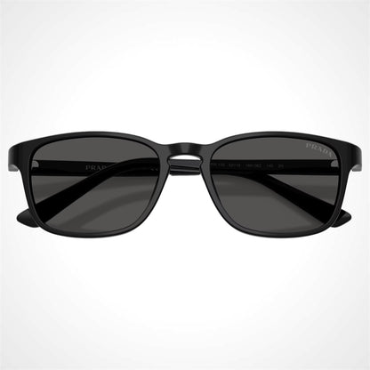 Prada PRD13SU 16K08Z black aviator pillow sunglasses for men front view 