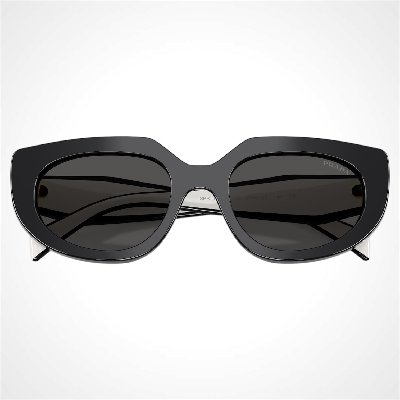 PRD02S 20G08Z sunglasses with gold symbole logo front view 