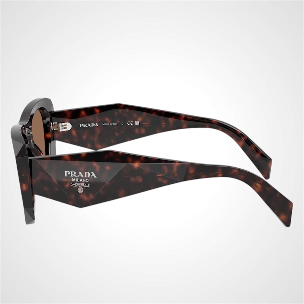 SPRB18 17N06B Prada brown sunglasses side view womens 