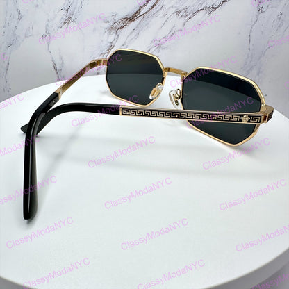 VE2297 100287 Versace gold metal sunglasses back view 