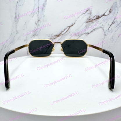 VE2297 100287 Versace gold metal sunglasses with adjustable nose pads back view 