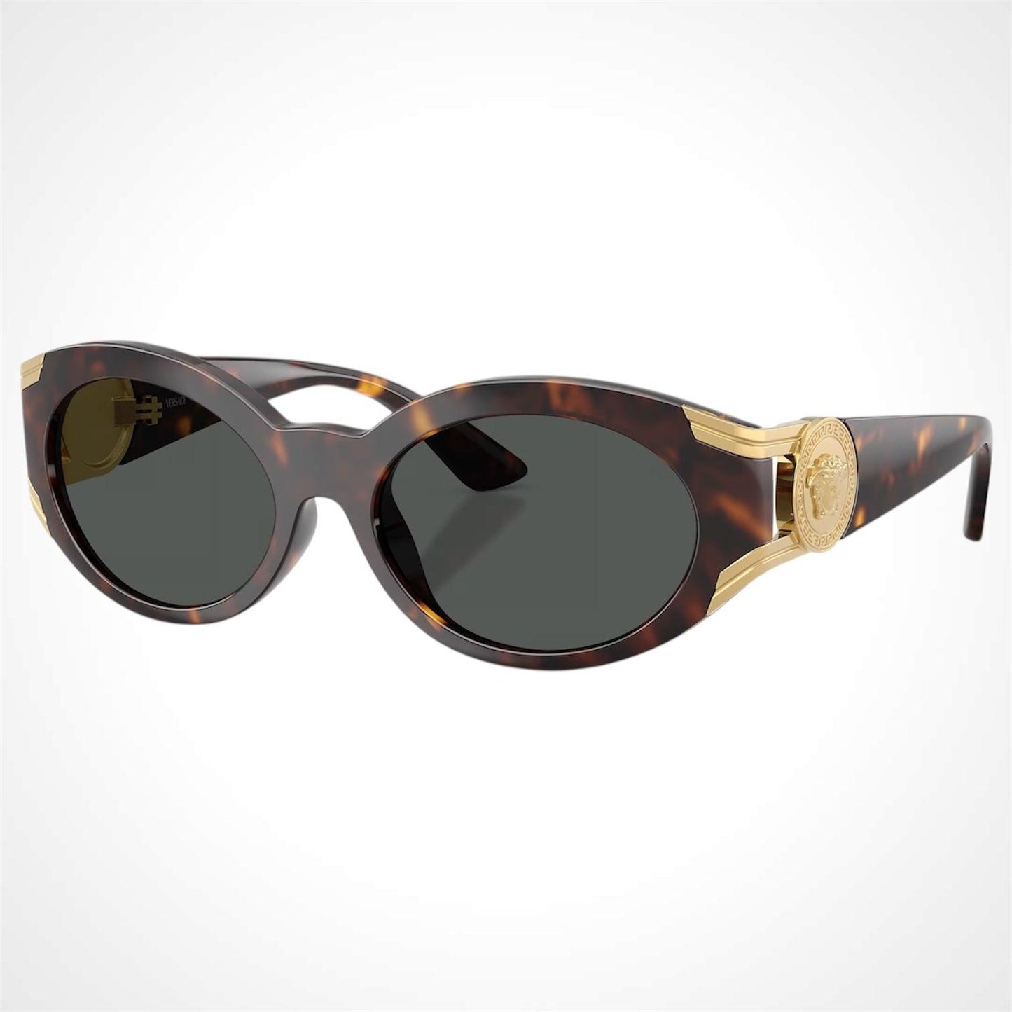 VERSACE 0VE4503U 108/87 brown tortoise oval gold Medusa sunglasses side view