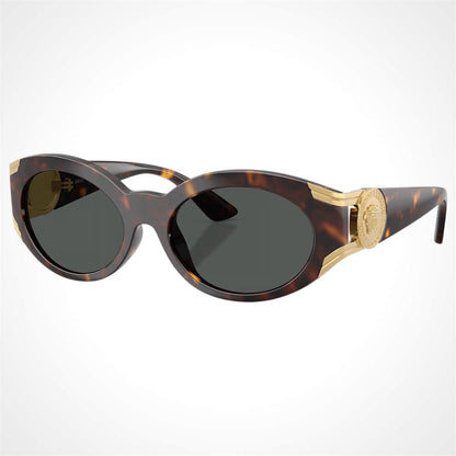 VERSACE 0VE4503U 108/87 brown tortoise oval gold Medusa sunglasses side view