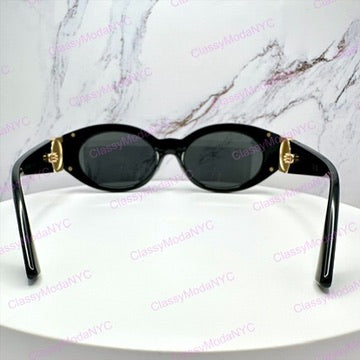 VE4503U GB1/87 Versace Black Sunglasses back view 