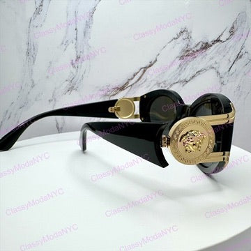 VE4503U GB1/87 Versace Black Sunglasses side view 