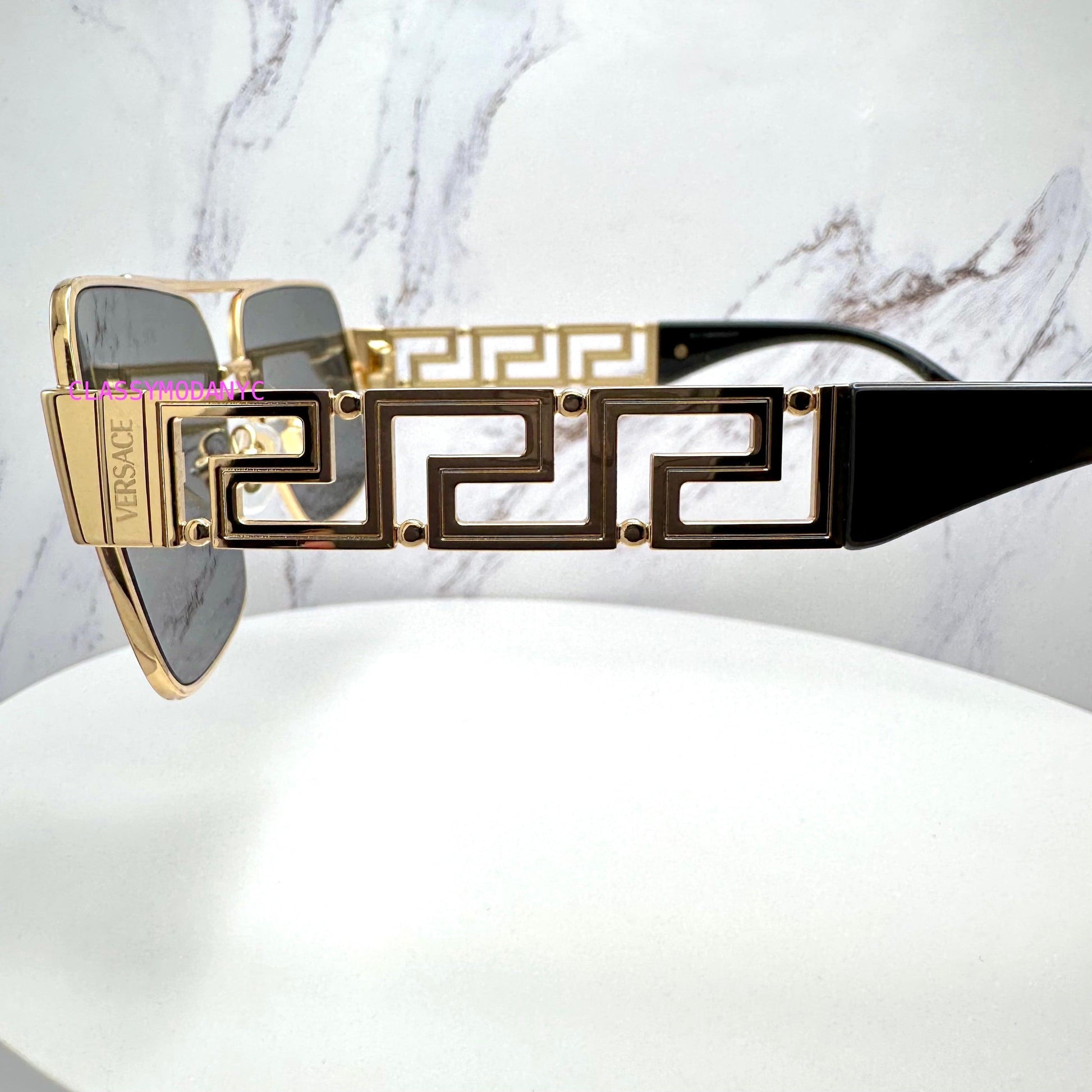 Versace VE2290 Gold Sunglasses Metal Frame 
