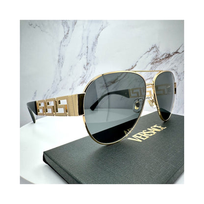Versace VE2289 1002/87 sunglasses aviator pilot metal 