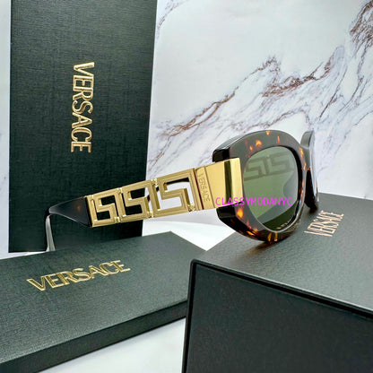 Versace brown sunglasses VE4501 551471 with gold accents 