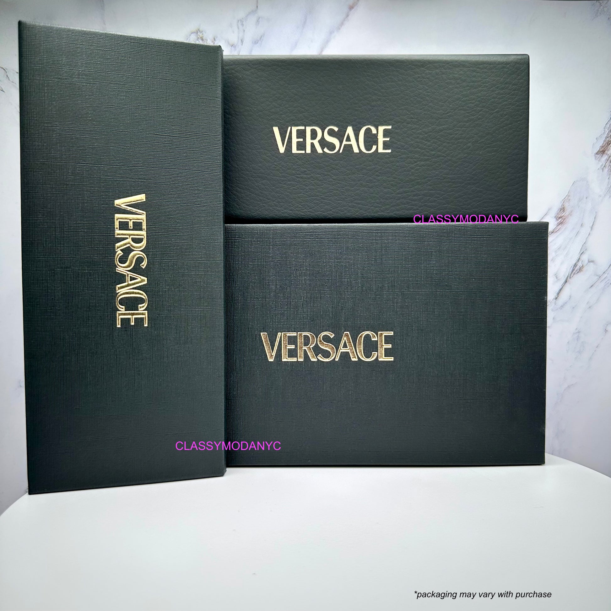 Versace authentic packaging, box, case and accessories 