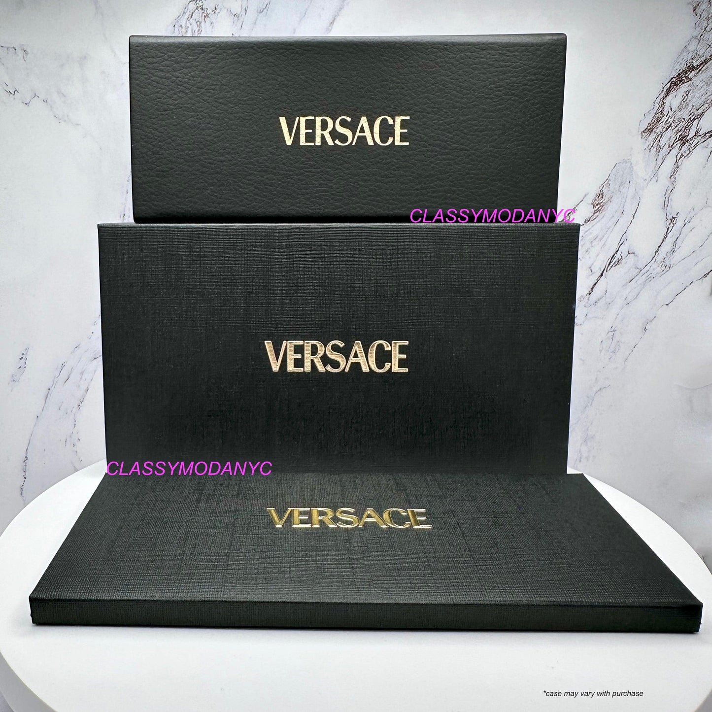 VERSACE VE2289 1002/87 box and case, authentic packaging.