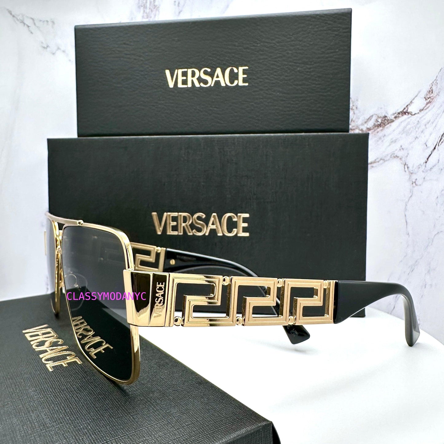 Versace VE2290 1002/87sunglasses with gold frame