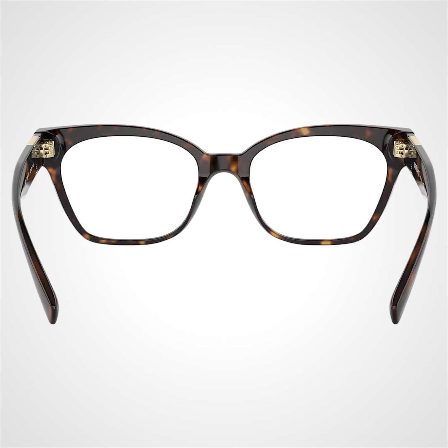 Versace VE3294 108 brown havana acetate square gold medusa eyeglasses back view