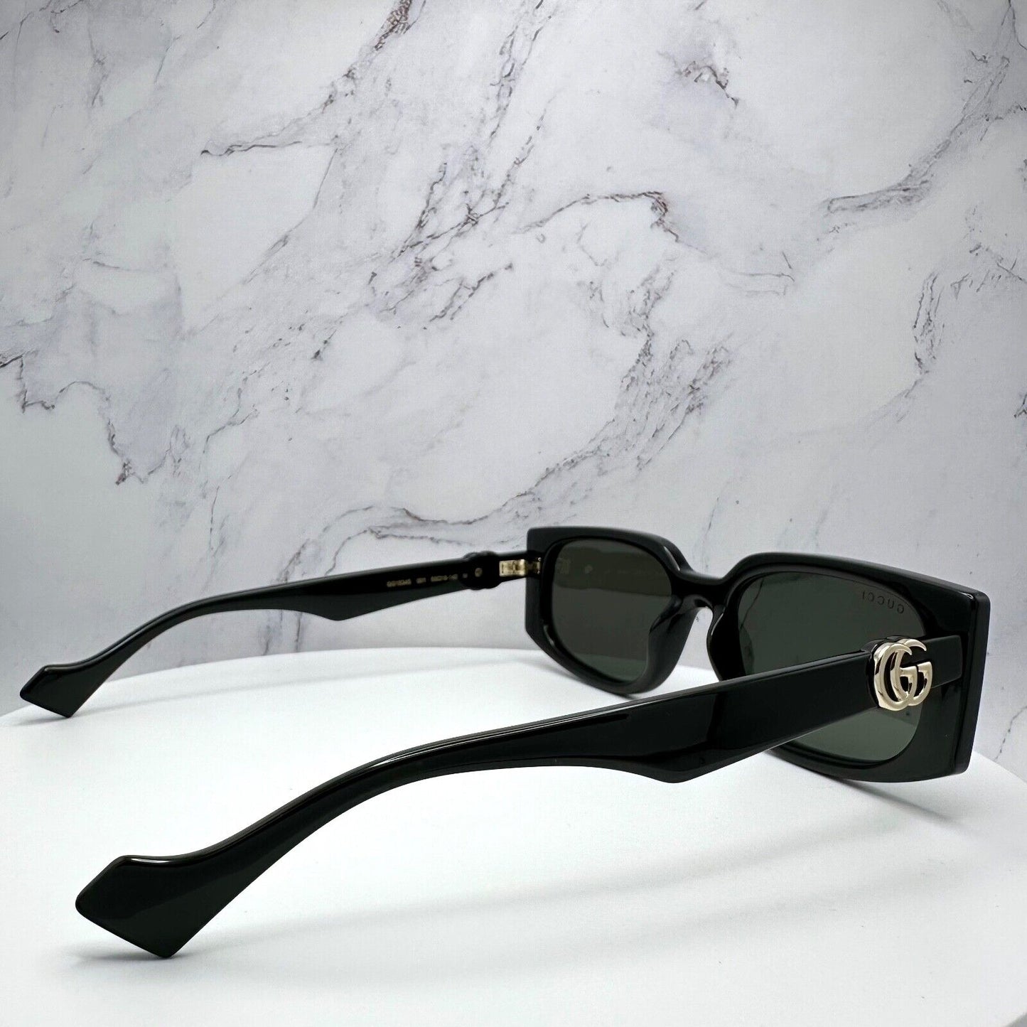 Gucci New Sunglasses Black Gold 3D Interlocking GG Logo GG1534S 001